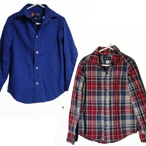 Boys
bundle long sleeve button down shirts size 4 - Picture 1 of 12